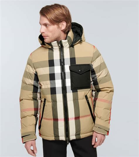 burberry reversible beige & black down rutland jacket|Burberry beige marble texture.